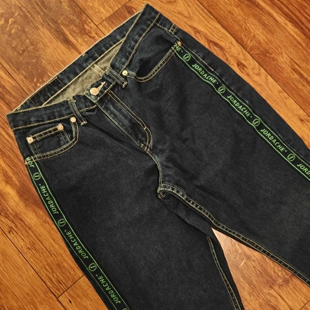 Y2k Jordache Jeans Womens 29 High Rise Flare Dark Wash Denim 100% Cotton Vintage